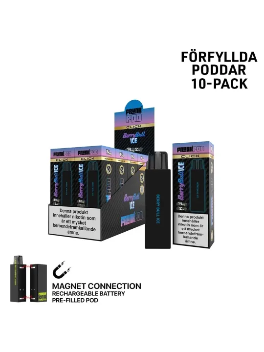 Frunk klick,Berry Bull Ice Förfylld Pod