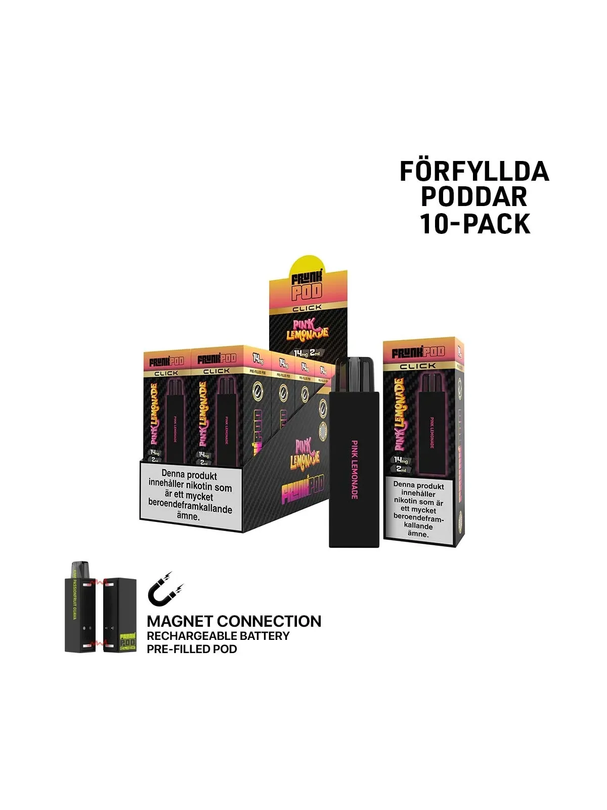Frunk klick,Pink Lemonade Förfylld Pod