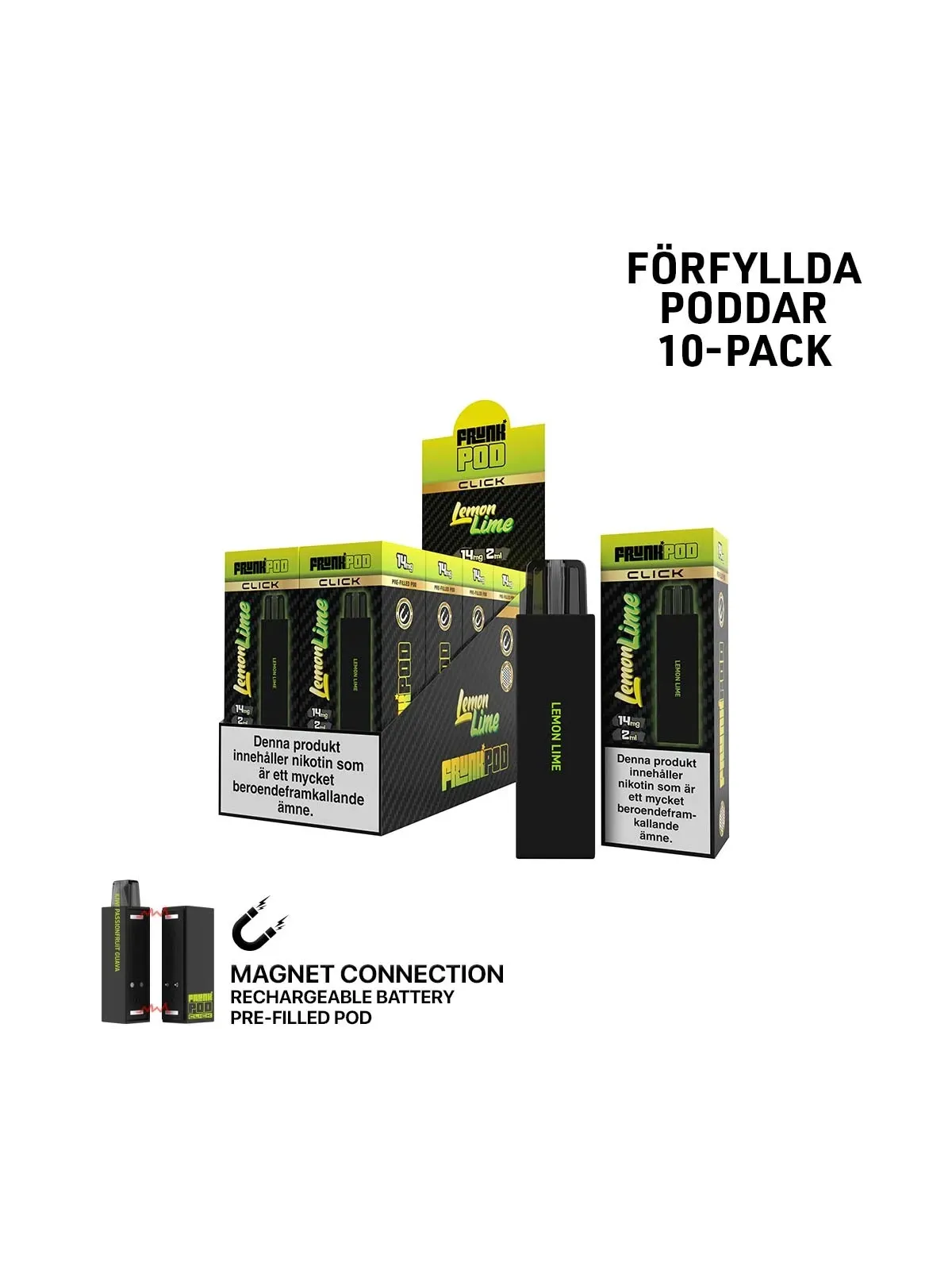 Frunk klick,Lemon Lime Förfylld Pod