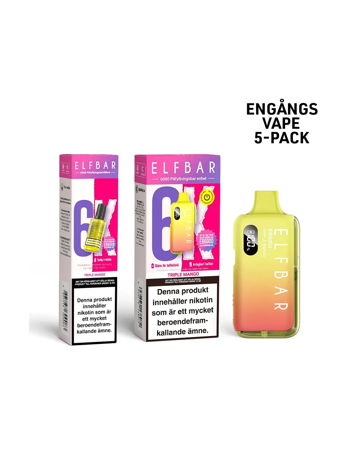 ElfBar 6K-Triple Mango ,5-p