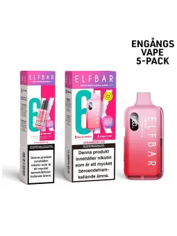 ElfBar 6K-Strawberry Ice,5-P