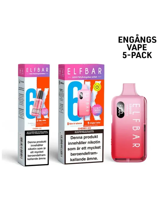 ElfBar 6K-Cherry Ice,5-P