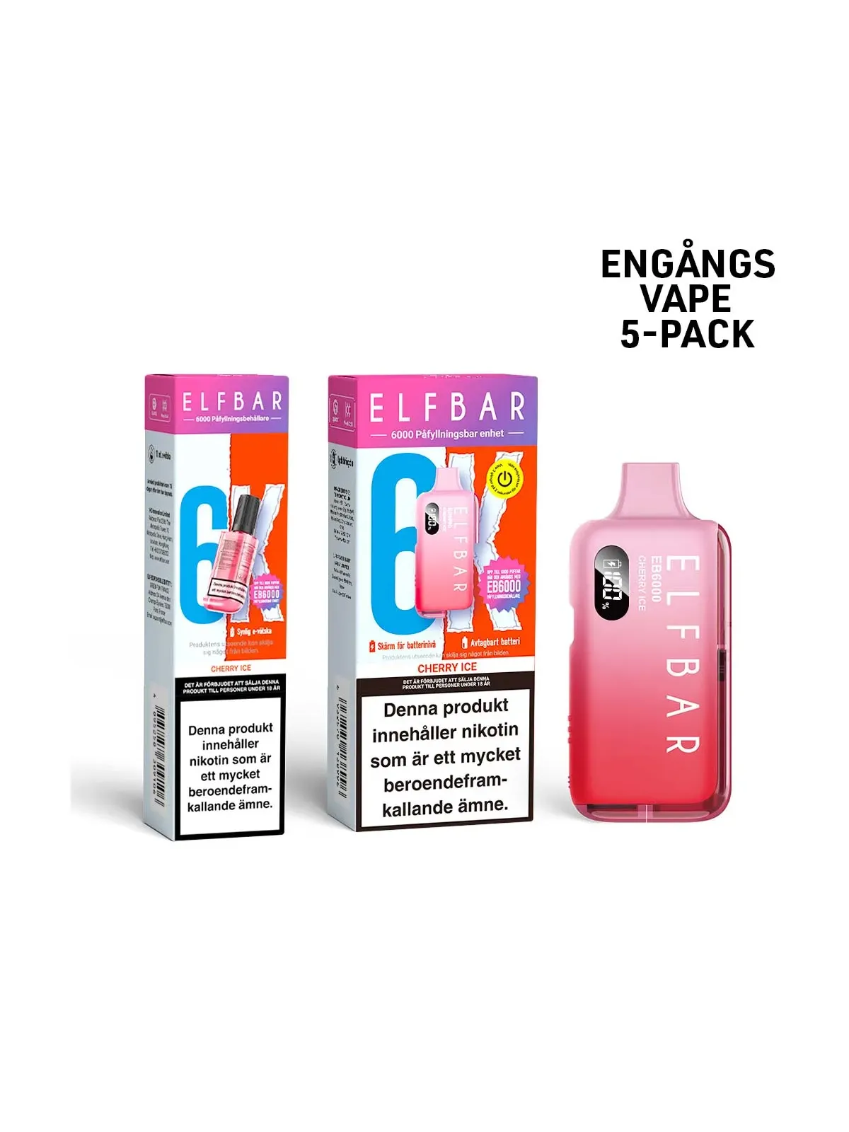 ElfBar 6K-Cherry Ice,5-P