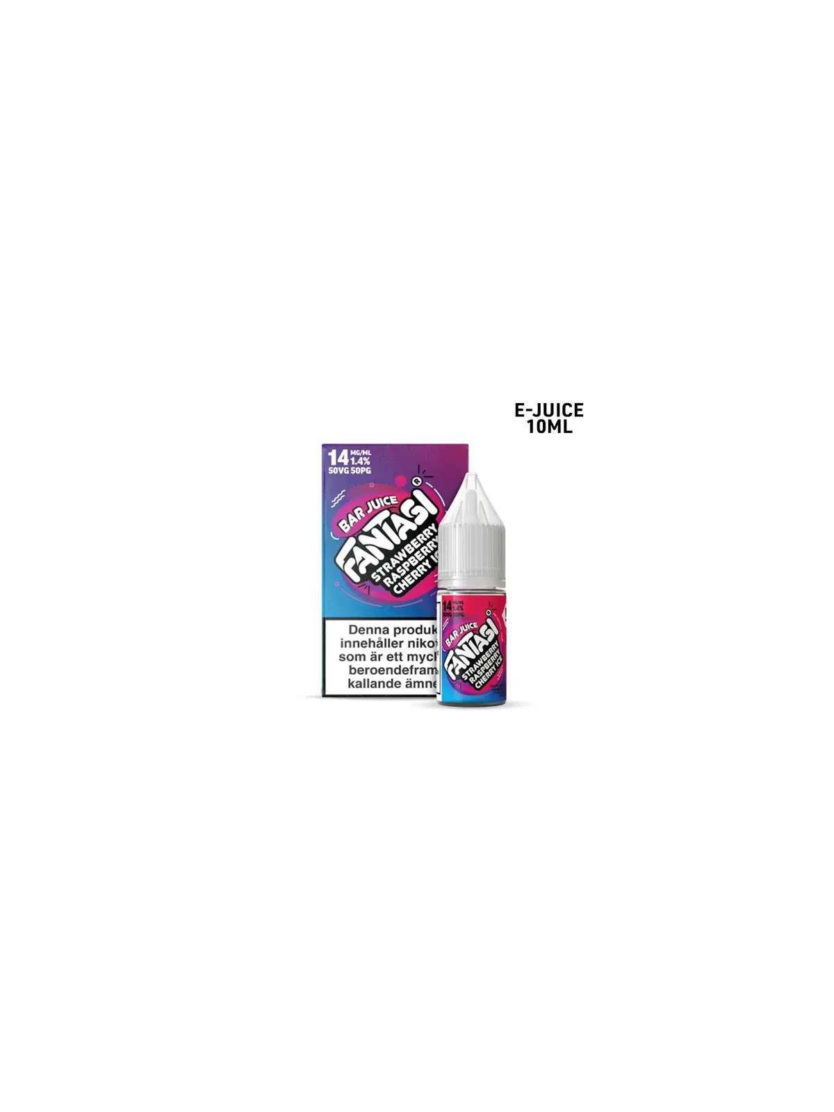 Fantasi Bar Salt,Strawberry Raspberry Cherry Ice,10-p
