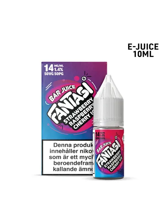 Fantasi Bar Salt,Strawberry Raspberry Cherry Ice,5-p