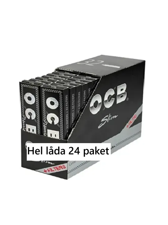 OCB Svart King Size Hel Låda 24p